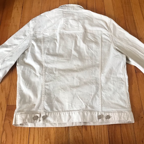 Armani Exchange Denim Jacket in Cream - Picture 5 of 13